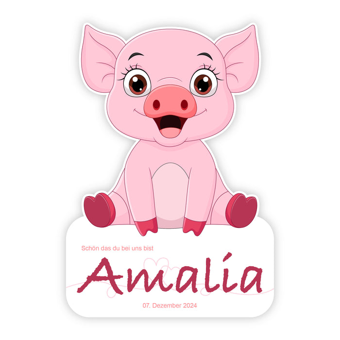 Geburtstafel Schwein