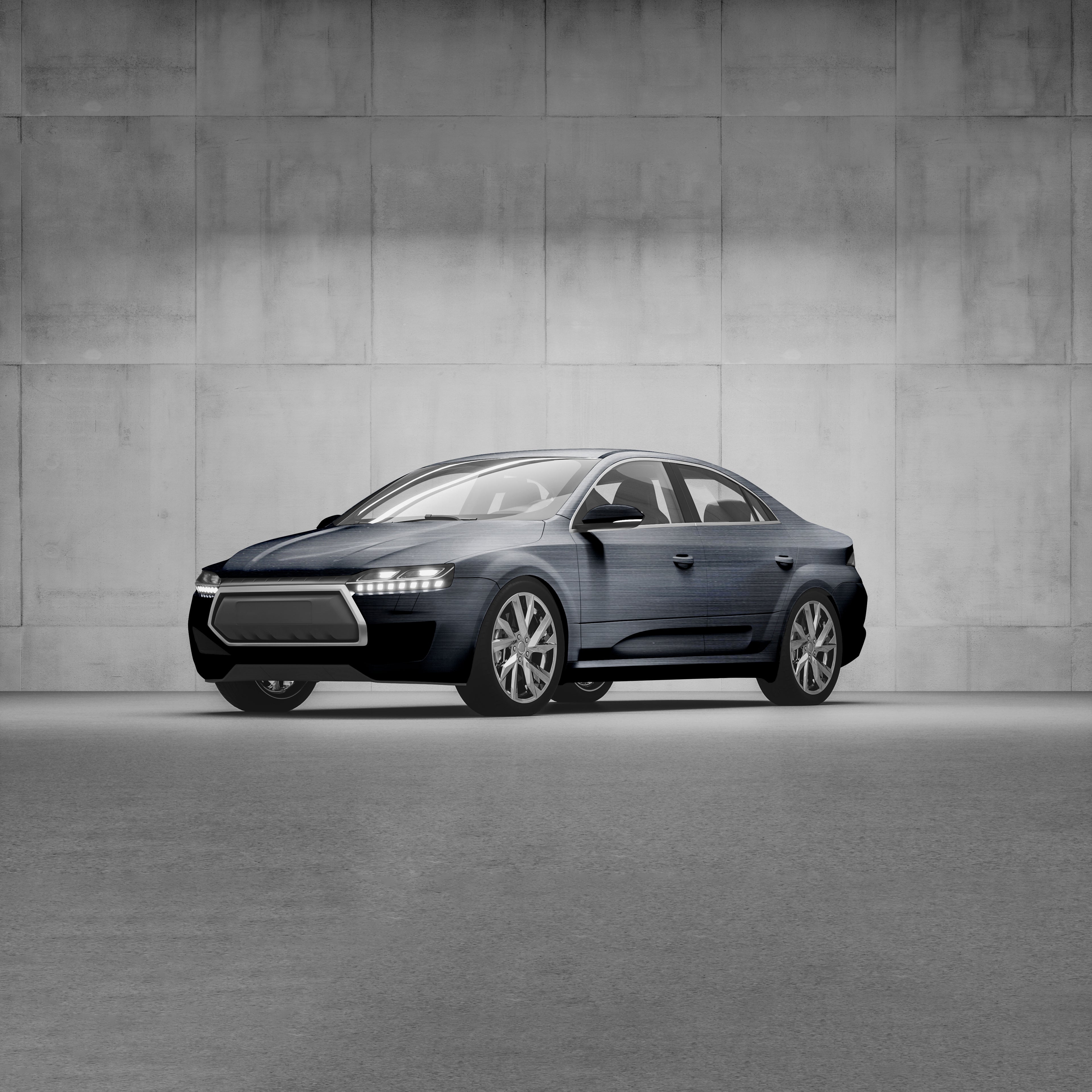 3D-Fahrzeugfolie 2080-BR201 | Brushed Steel