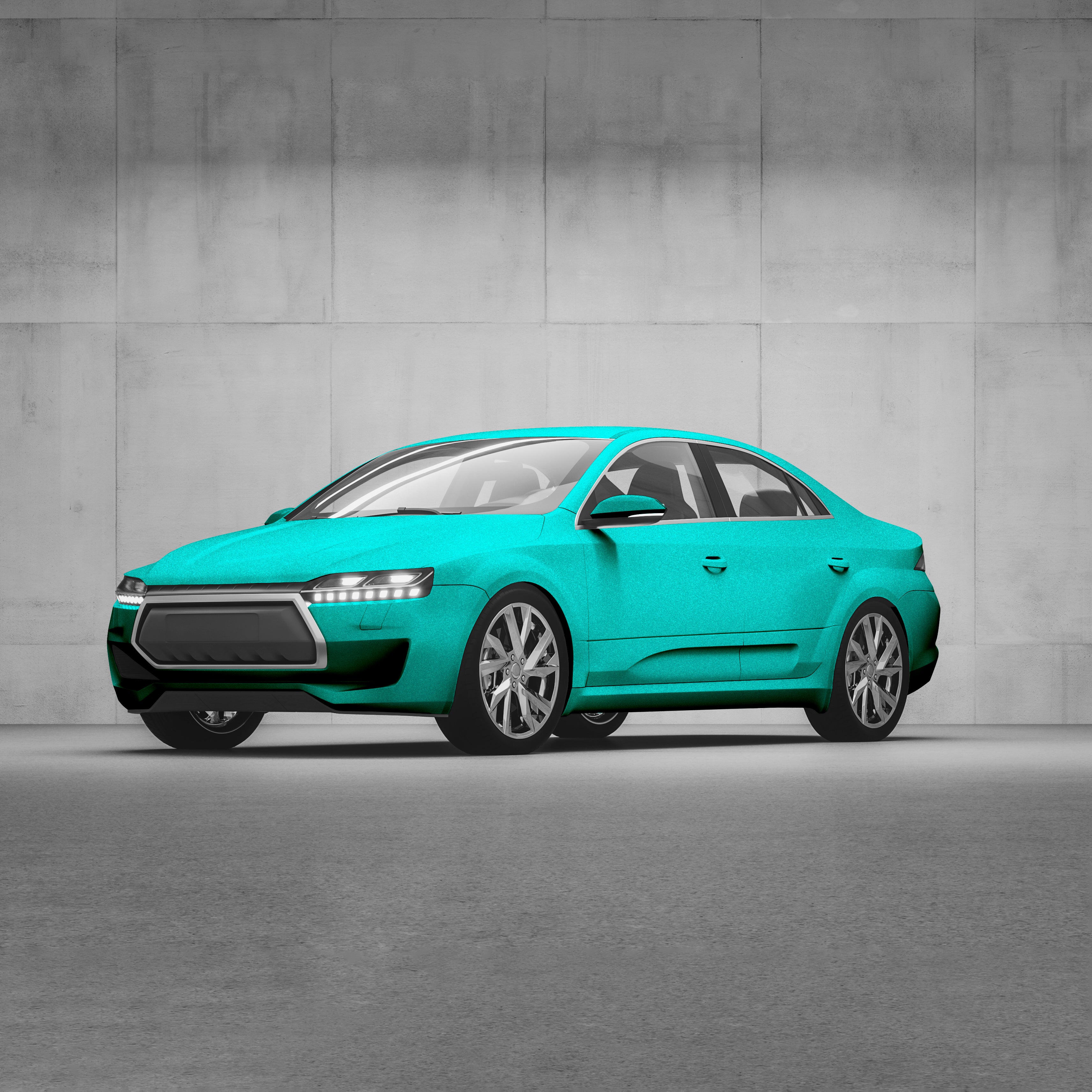 3D-Fahrzeugfolie 2080-G356 | Atomic Teal
