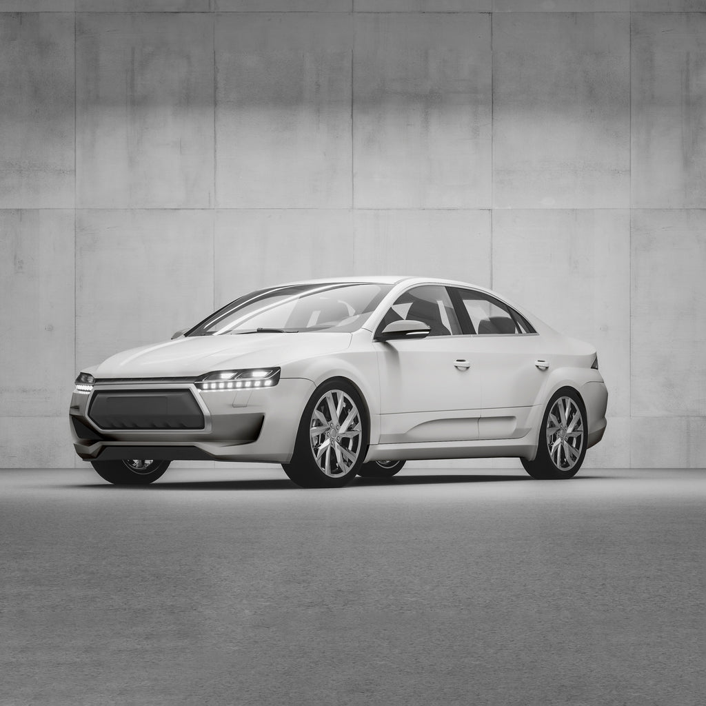 3D-Fahrzeugfolie 2080-S120 | Satin White Aluminium