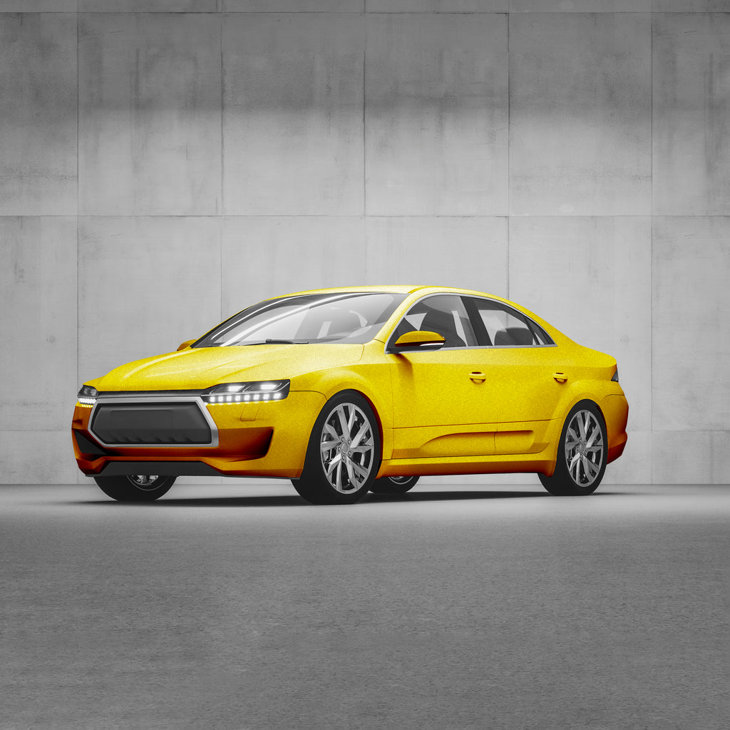 3D-Fahrzeugfolie 2080-S335 | Satin Bitter Yellow