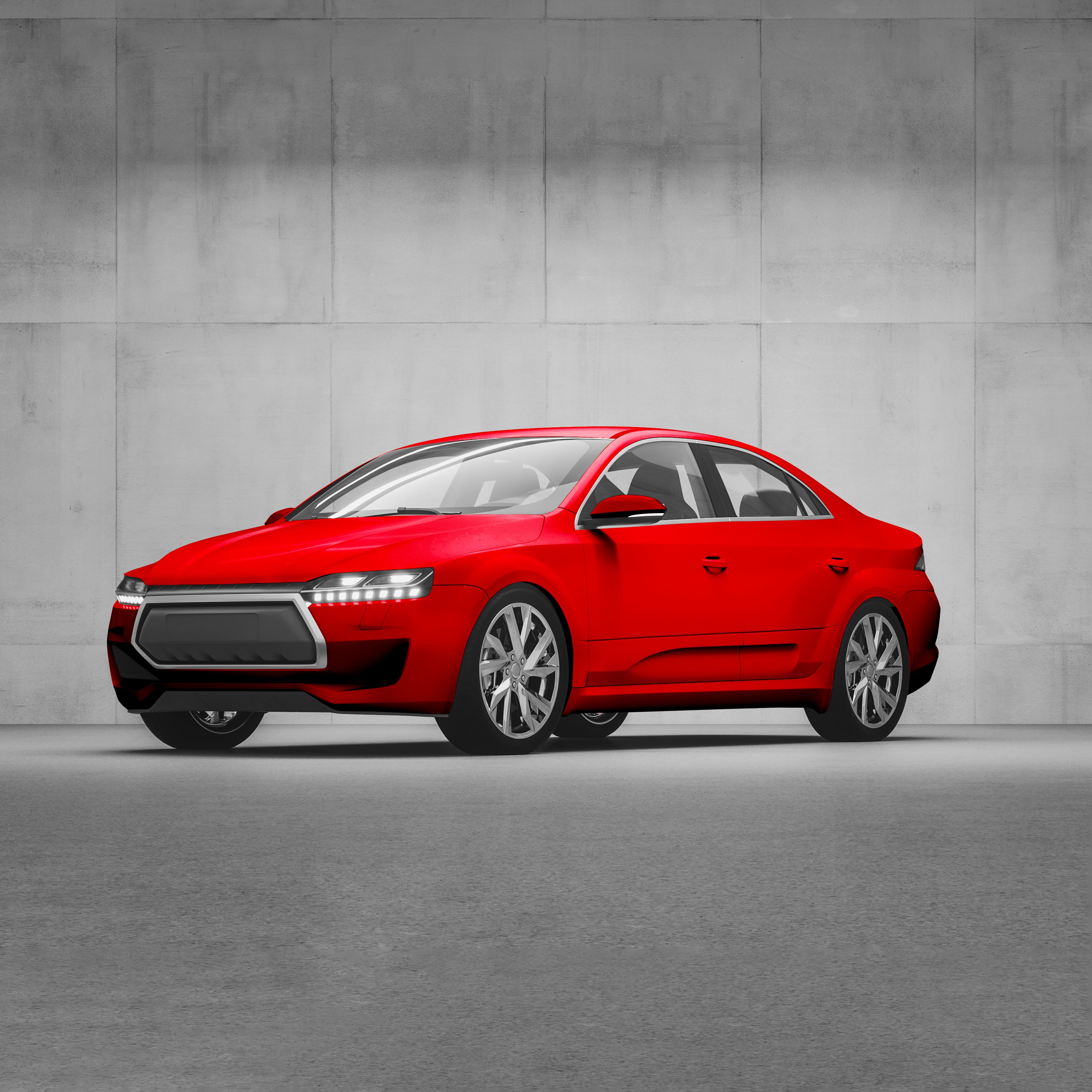 3D-Fahrzeugfolie 2080-S363 | Satin Smoldering Red
