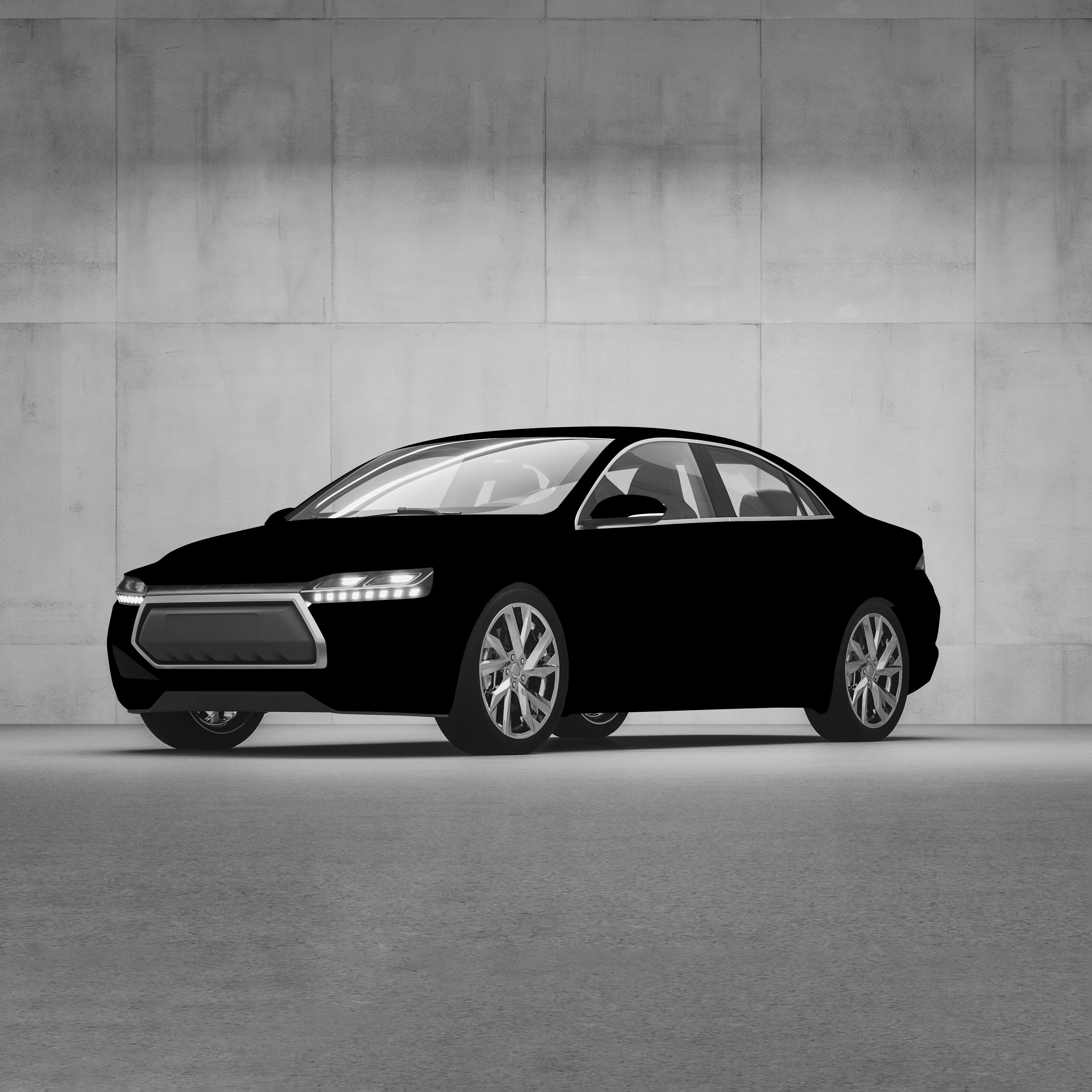 3D-Fahrzeugfolie 2080-SB12 | Shadow Black