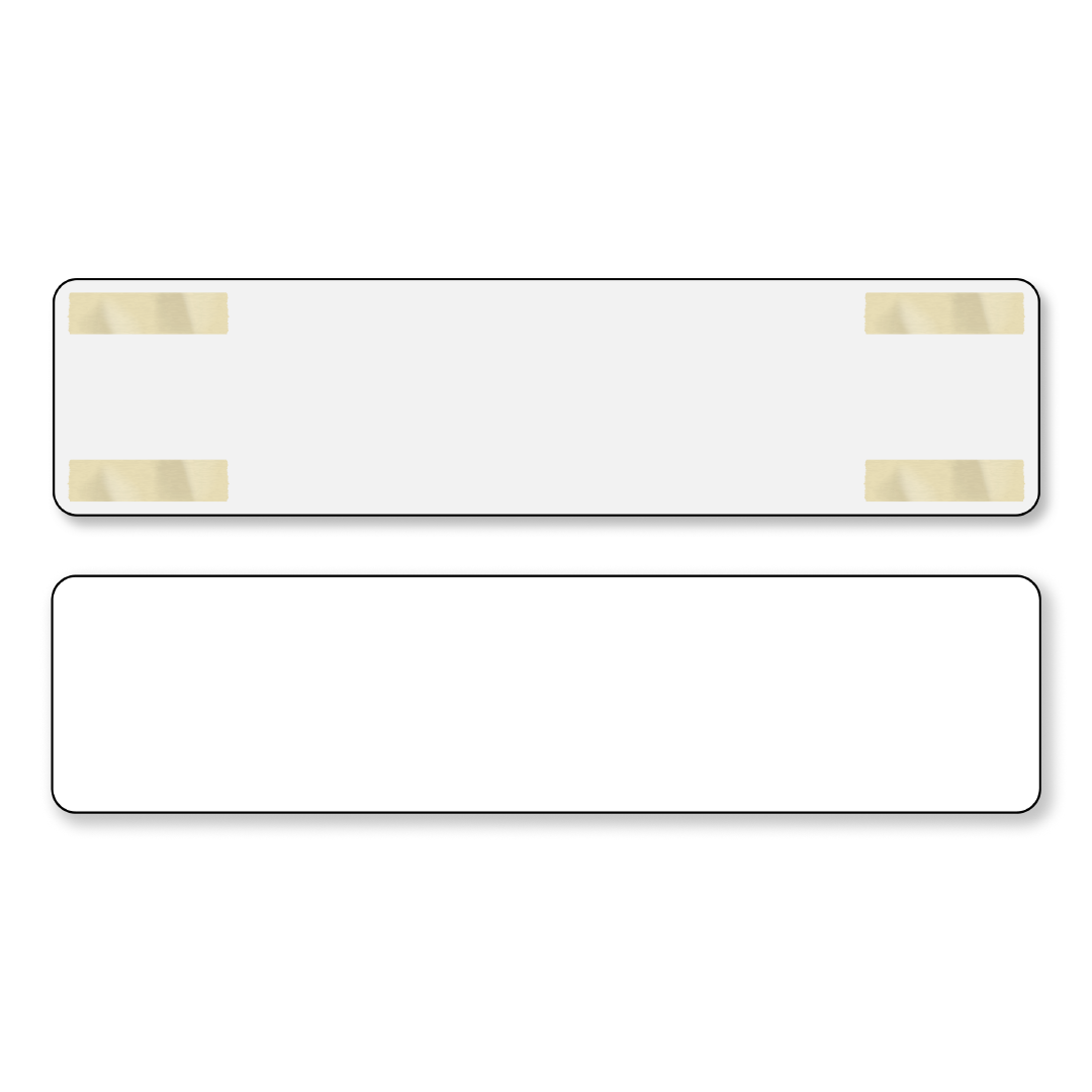 Personalisierbares Parkschild 460x110x2 mm