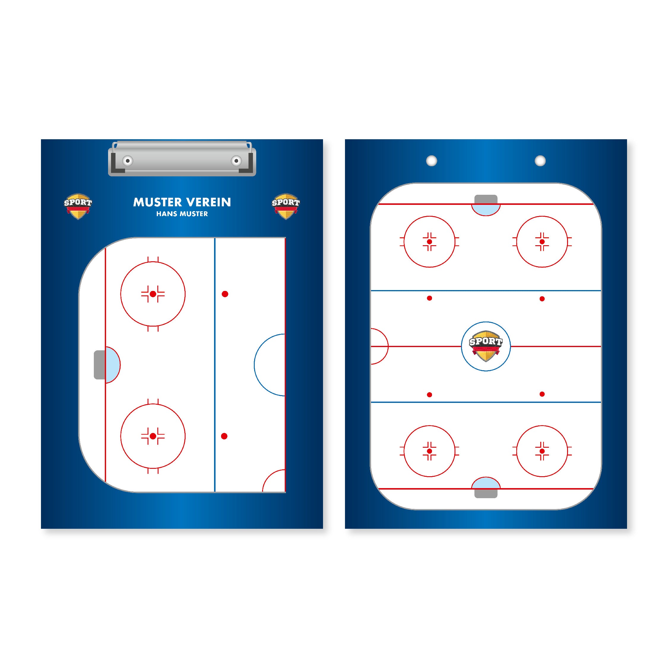 Tableau tactique de hockey sur glace 228x315mm