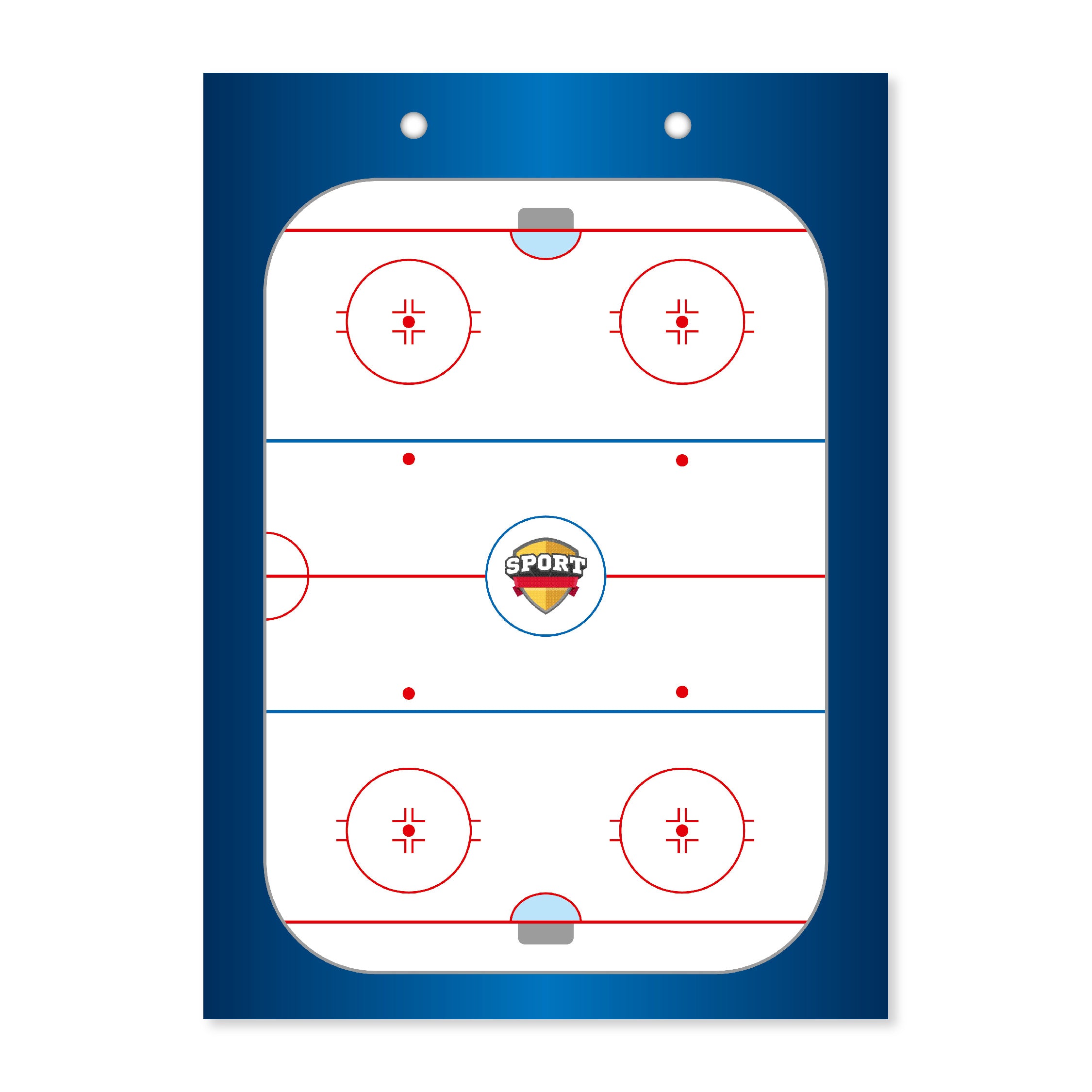 Tableau tactique de hockey sur glace 228x315mm