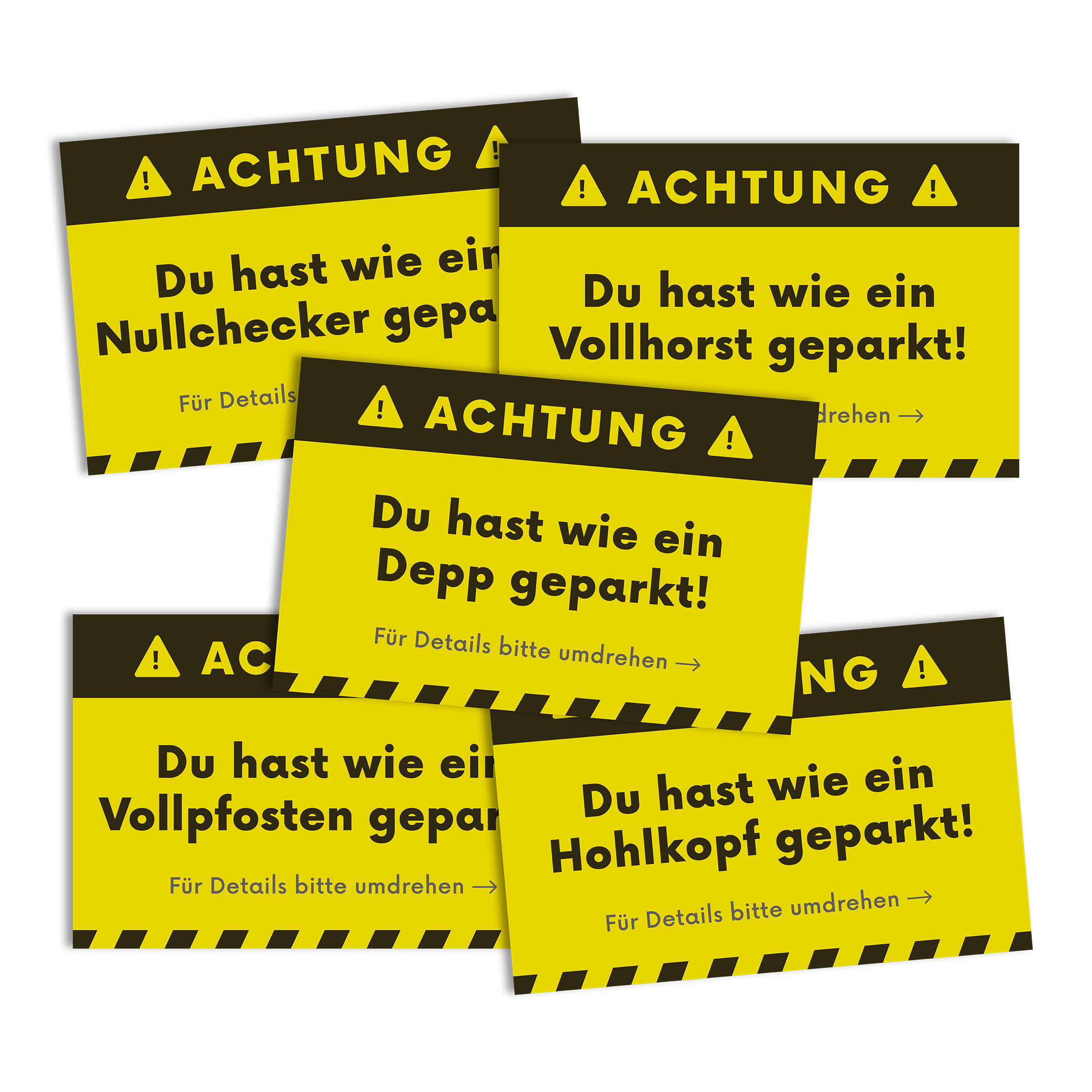 Parkschild + Falschparkerkarten
