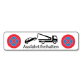 Halteverbotsschild Ausfahrt freihalten