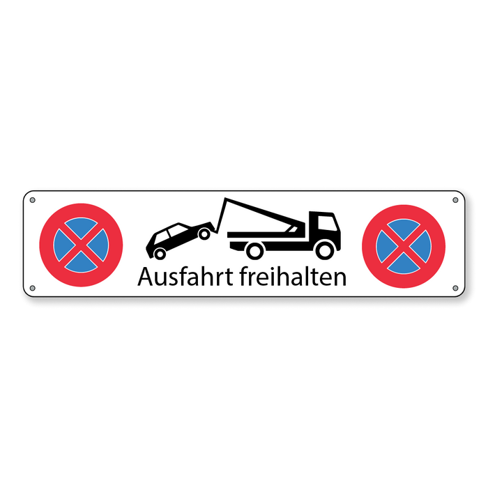 Halteverbotsschild Ausfahrt freihalten