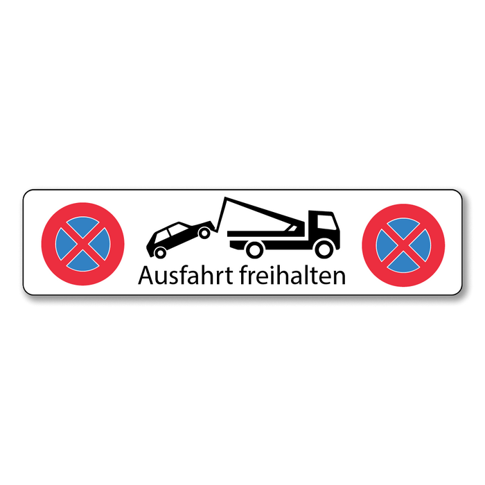 Halteverbotsschild Ausfahrt freihalten