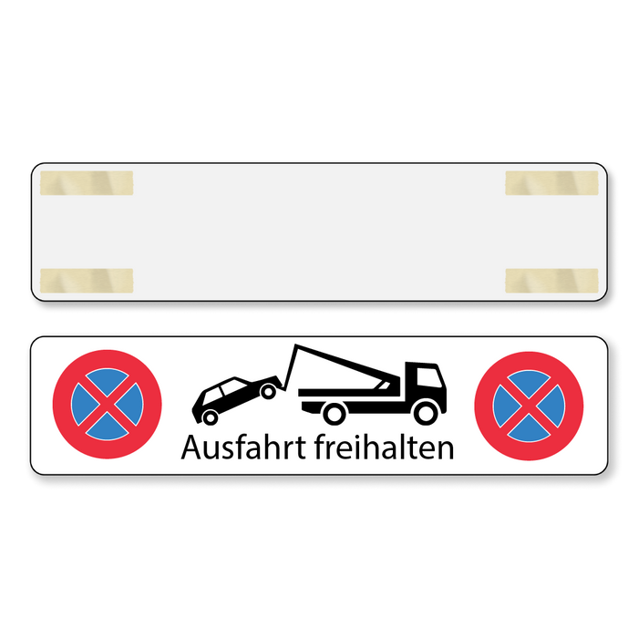 Halteverbotsschild Ausfahrt freihalten