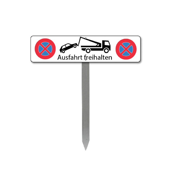 Halteverbotsschild Ausfahrt freihalten