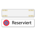 Panneau d'arrêt interdit Réservé