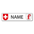 Namensschild Basel Land