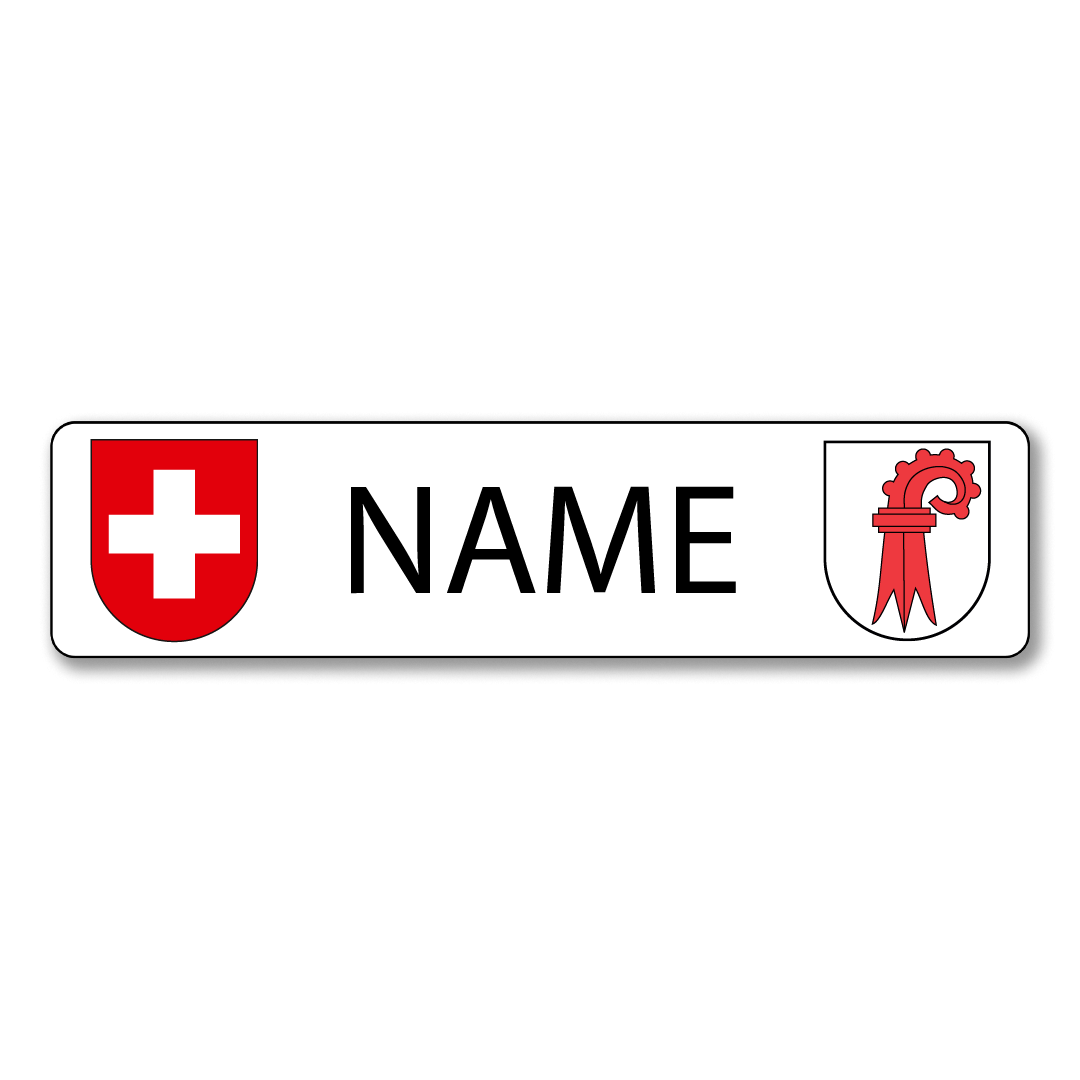 Namensschild Basel Land