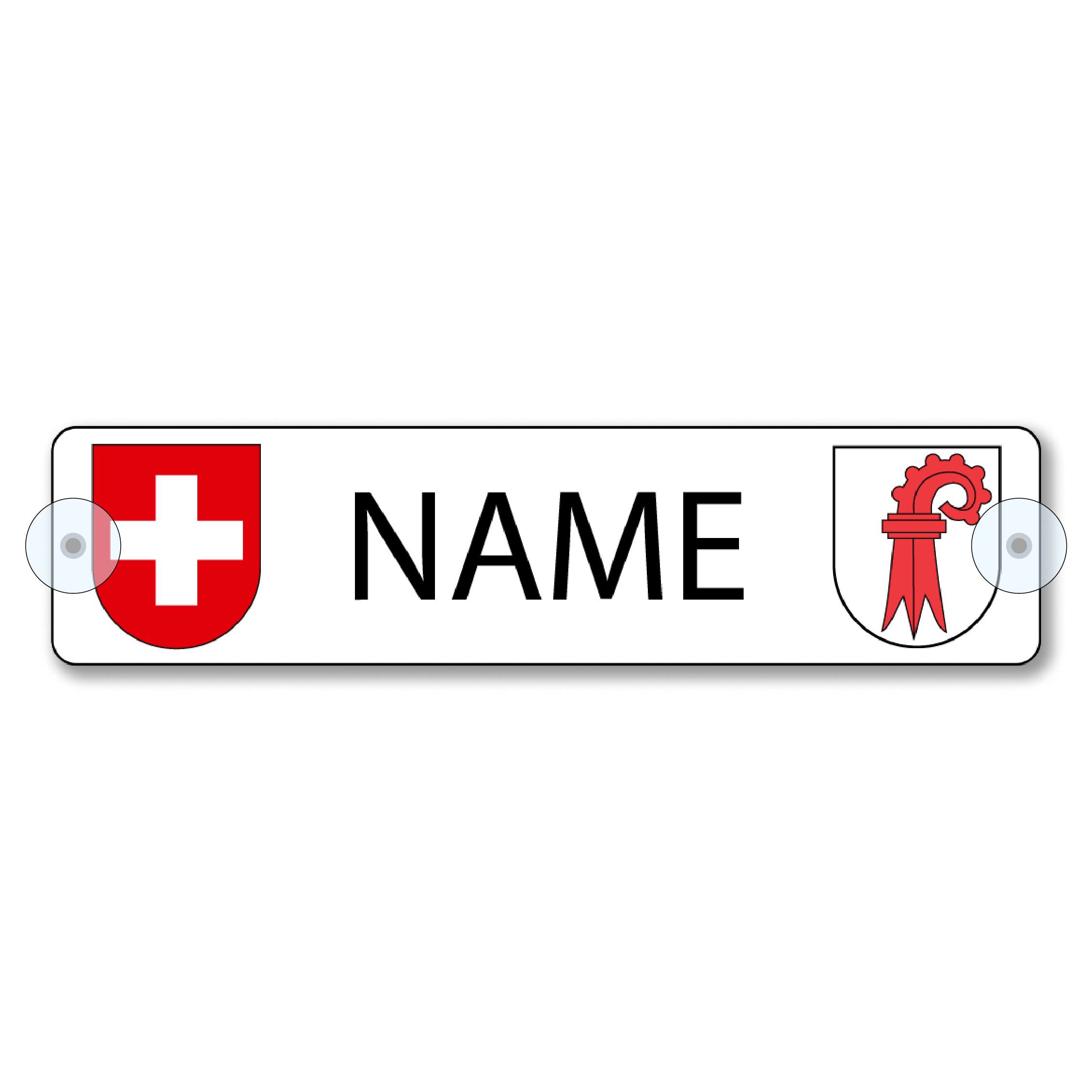 Namensschild Basel Land