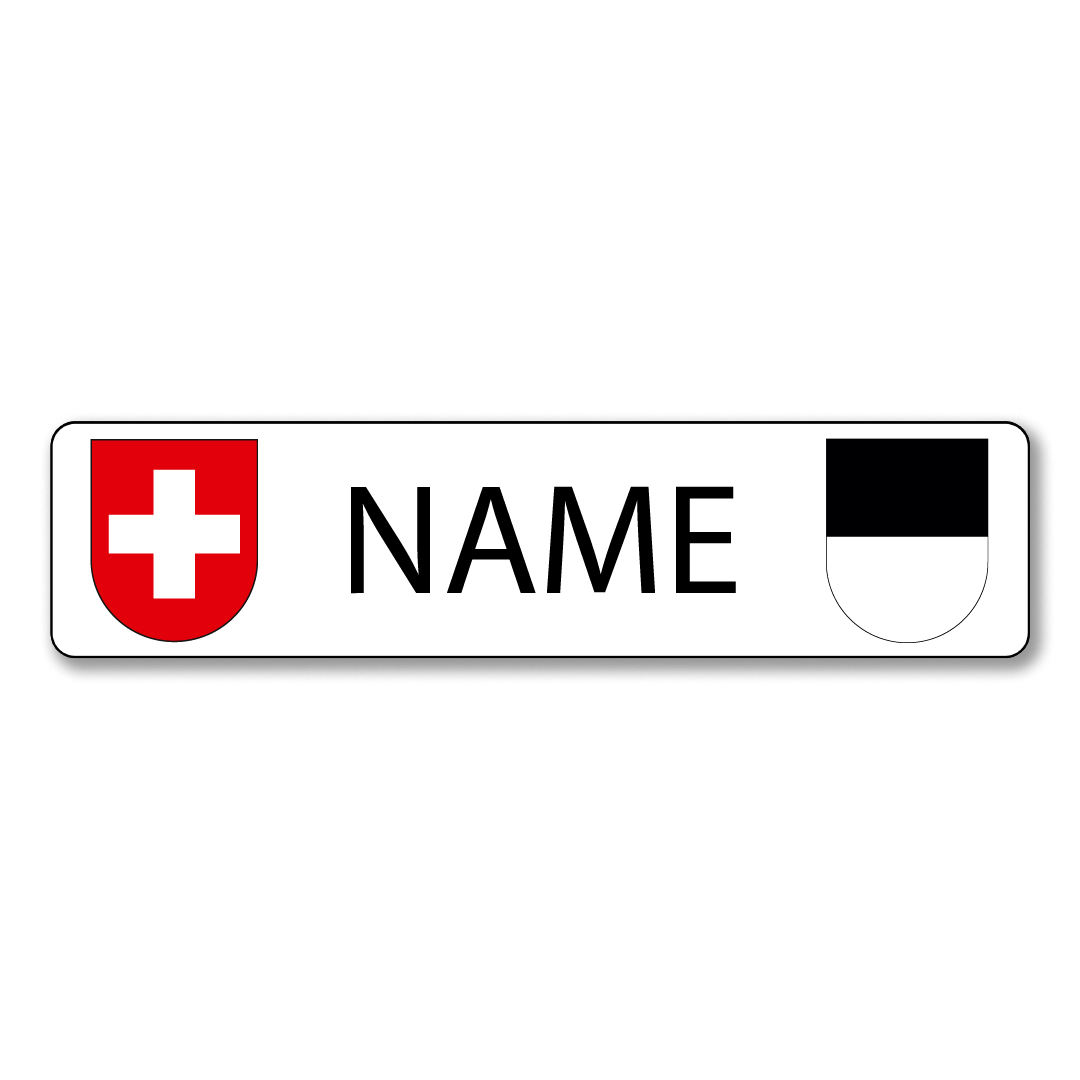 Namensschild Fribourg