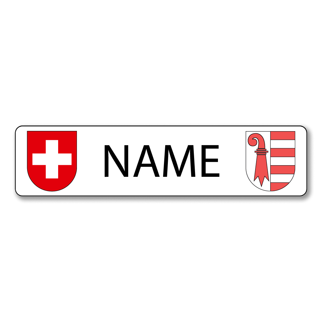 Namensschild Jura