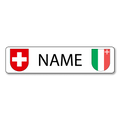 Namensschild Neuchâtel