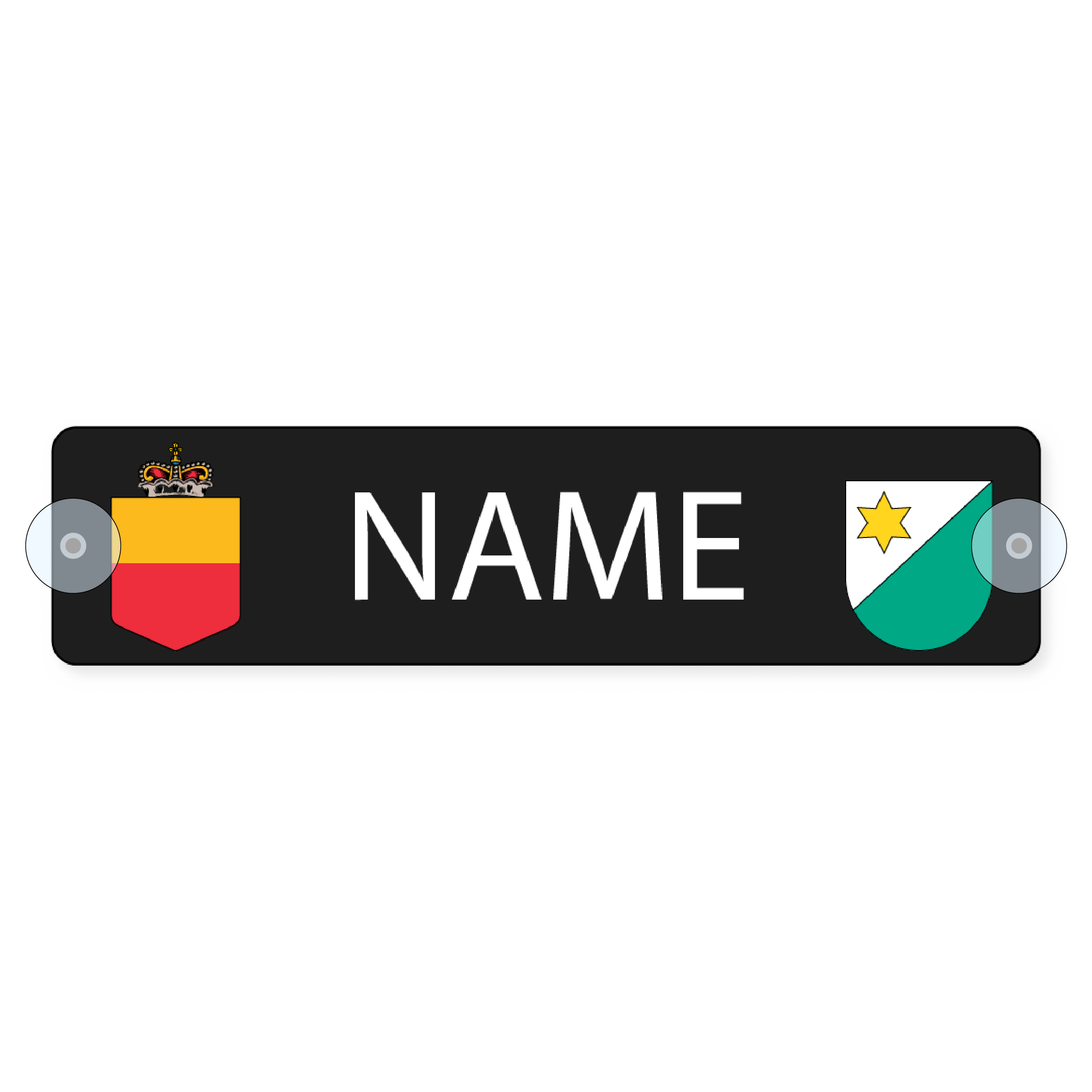 Namensschild Planken