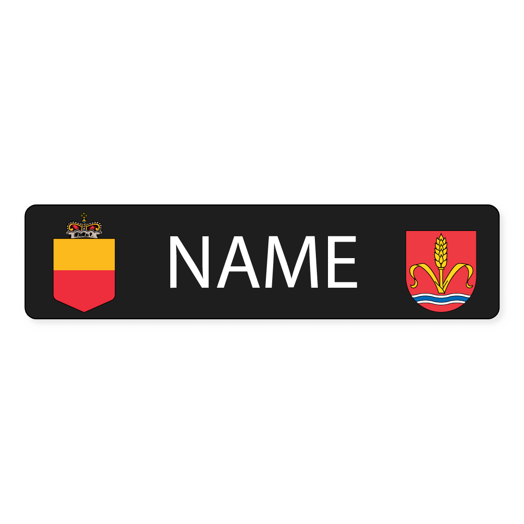 Namensschild Ruggell