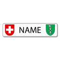 Namensschild St. Gallen