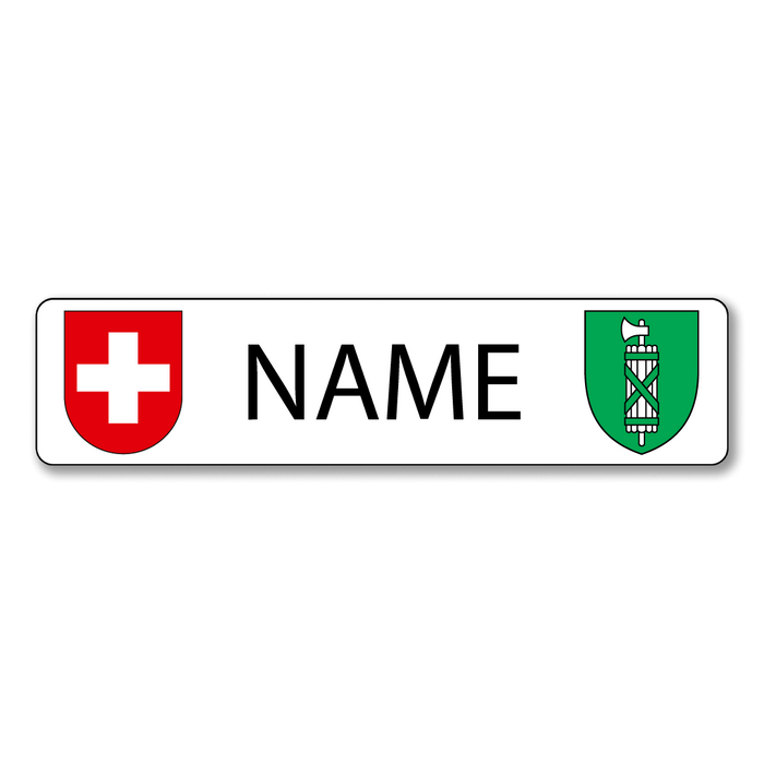 Namensschild St. Gallen