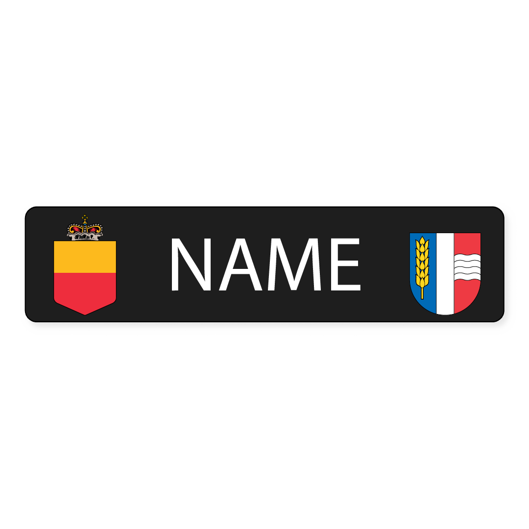 Namensschild Schaan