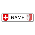 Namensschild Wallis