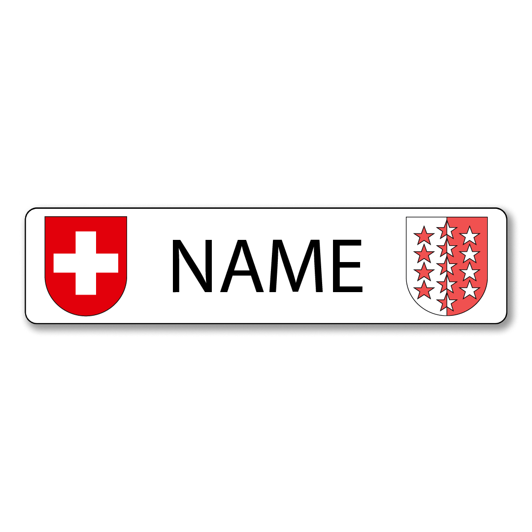 Namensschild Wallis