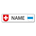Namensschild Zug