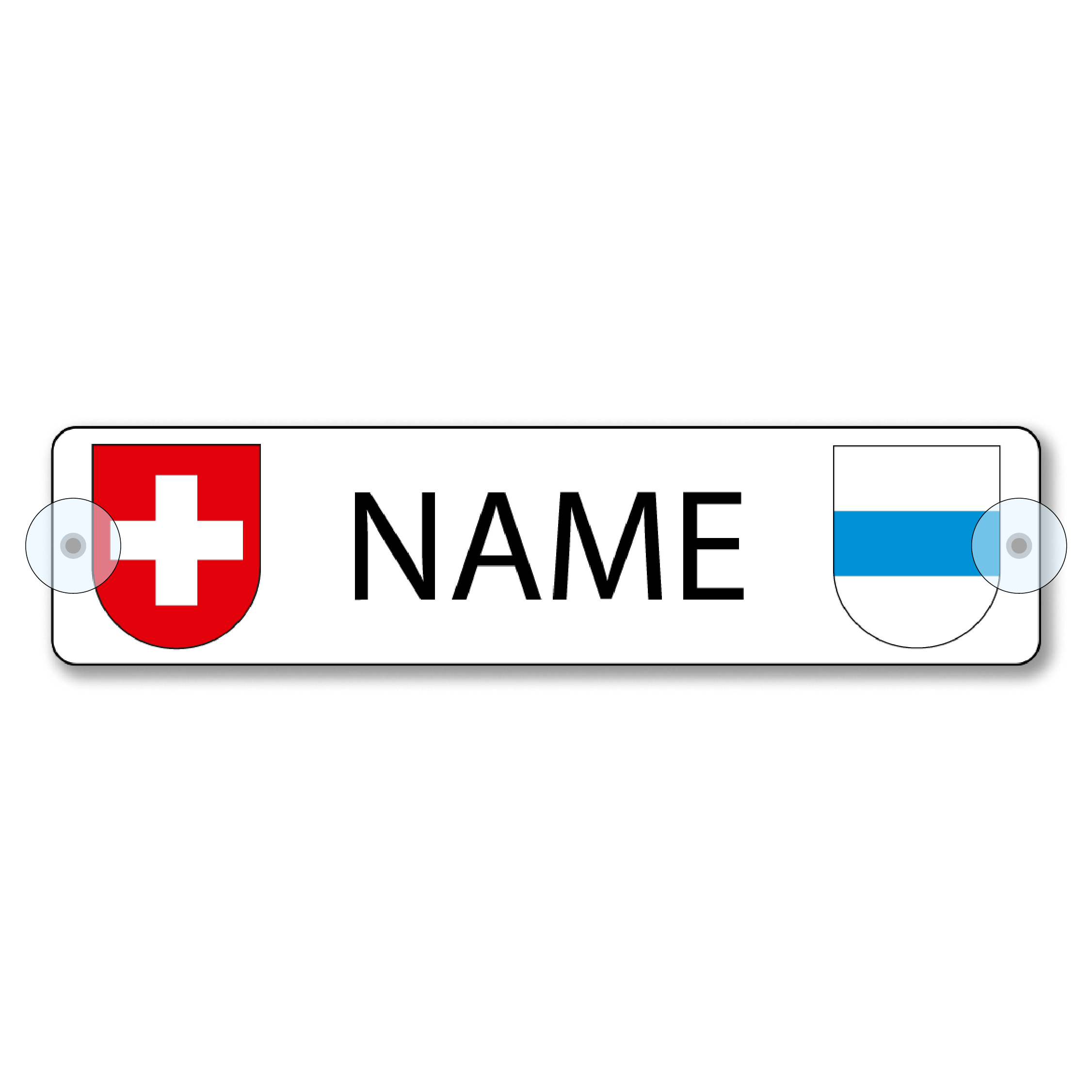 Namensschild Zug