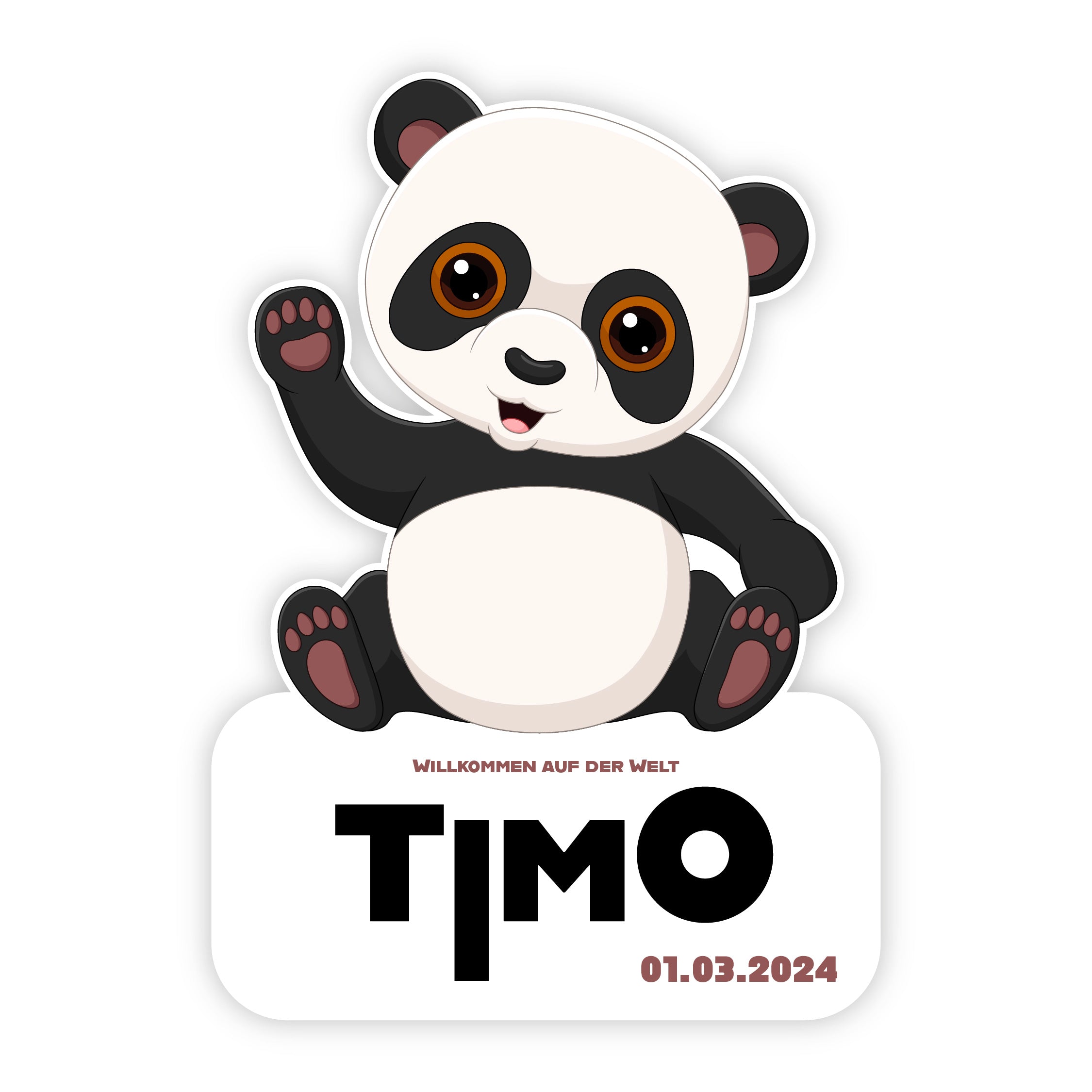 Geburtstafel Panda