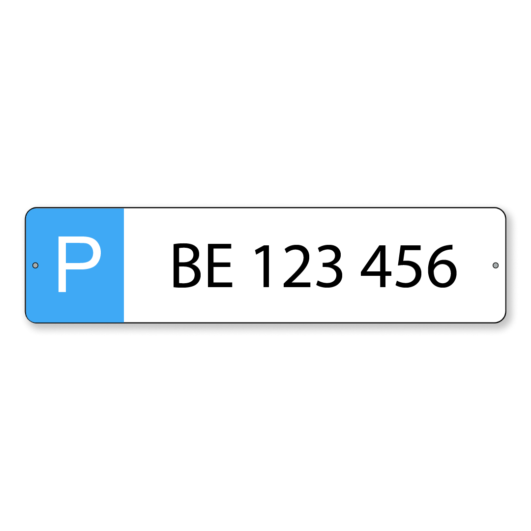 Parkschild Autonummer
