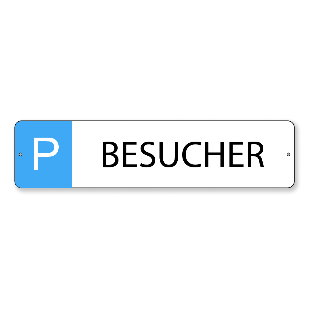 Parkschild Besucher