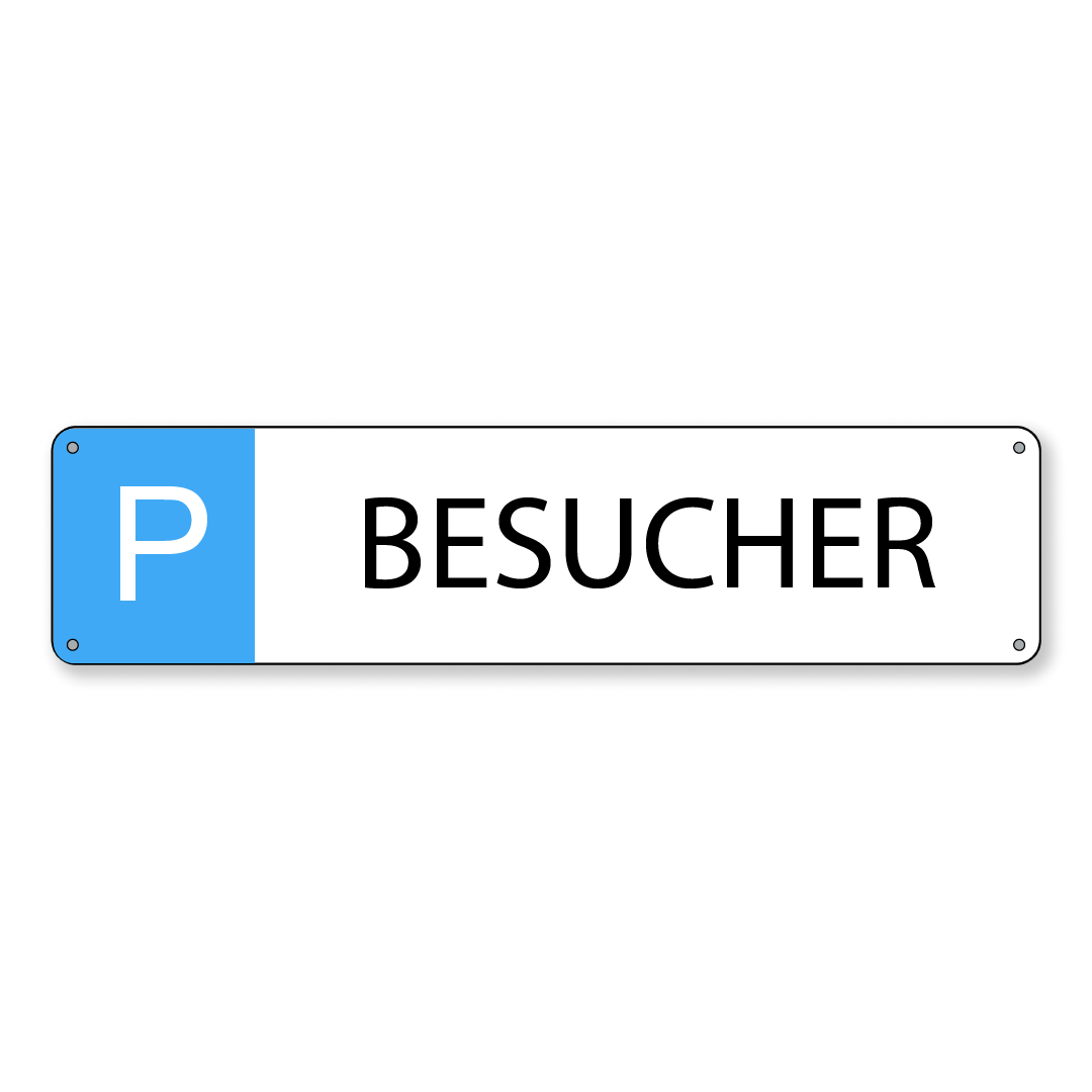 Parkschild Besucher