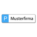 Parkschild Musterfirma