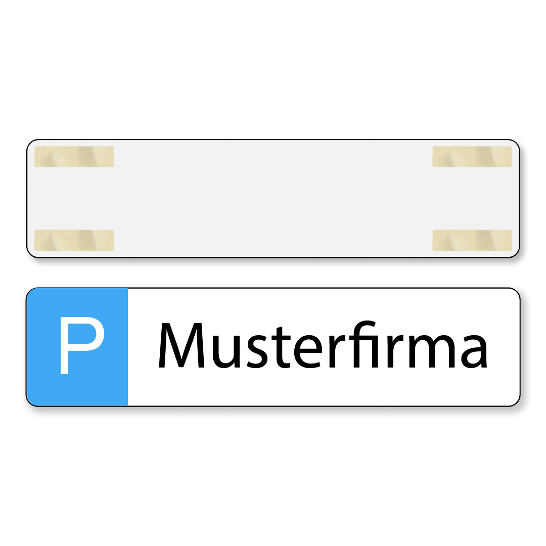 Parkschild Musterfirma