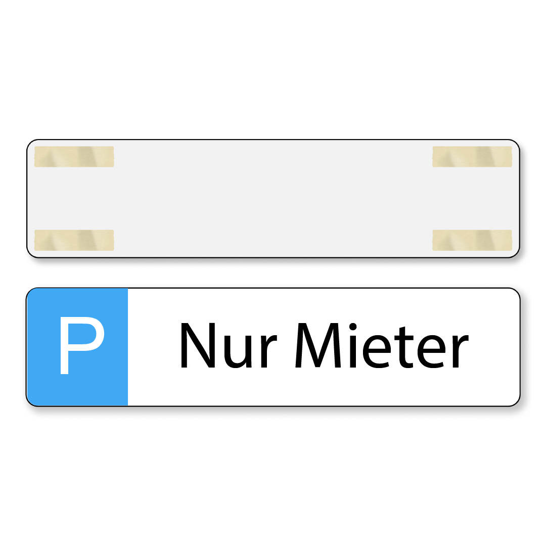 Parkschild Nur Mieter