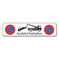 Parkverbotsschild Ausfahrt freihalten