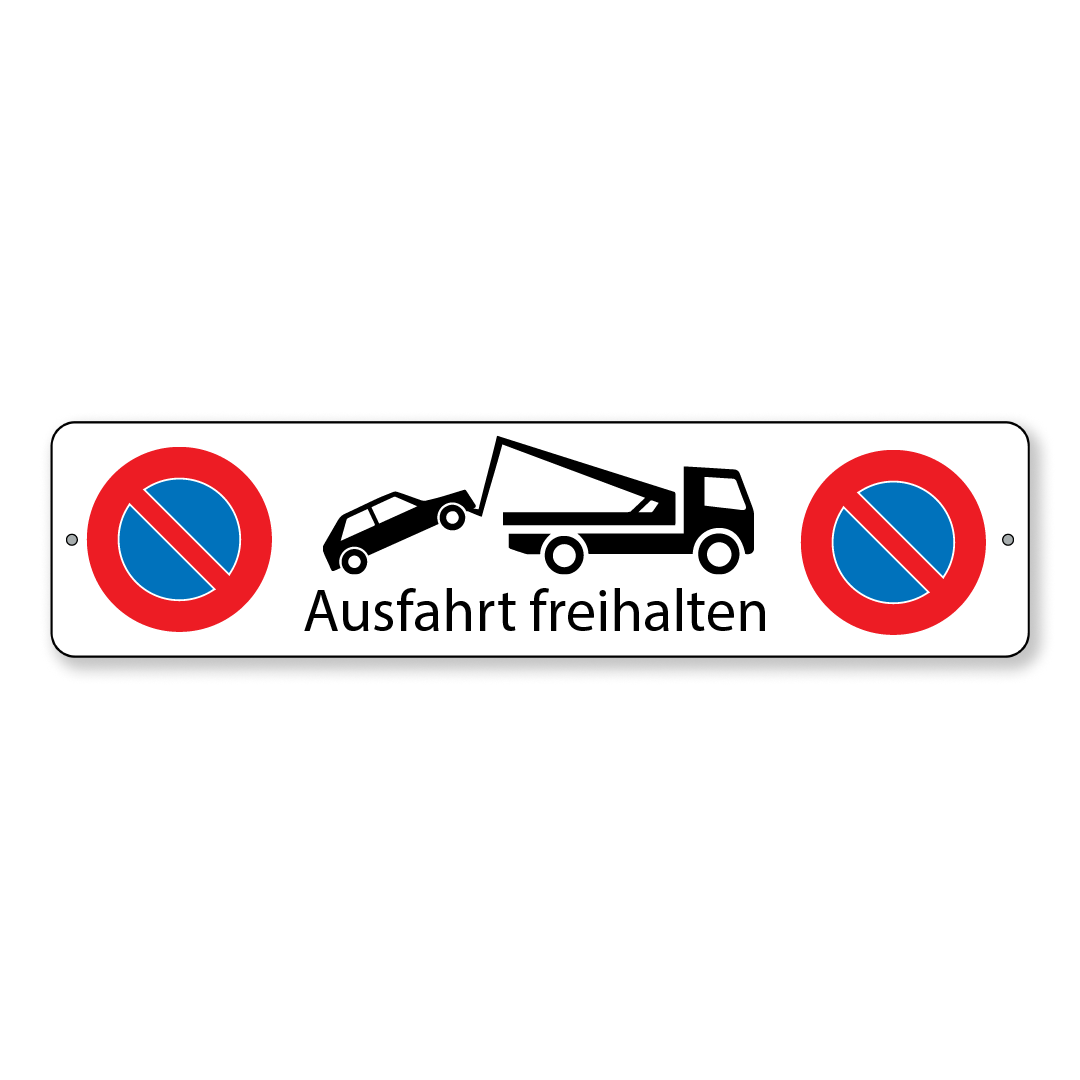 Parkverbotsschild Ausfahrt freihalten
