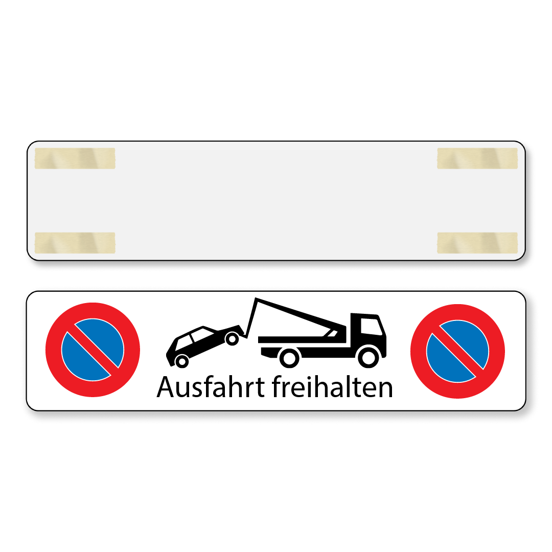Parkverbotsschild Ausfahrt freihalten