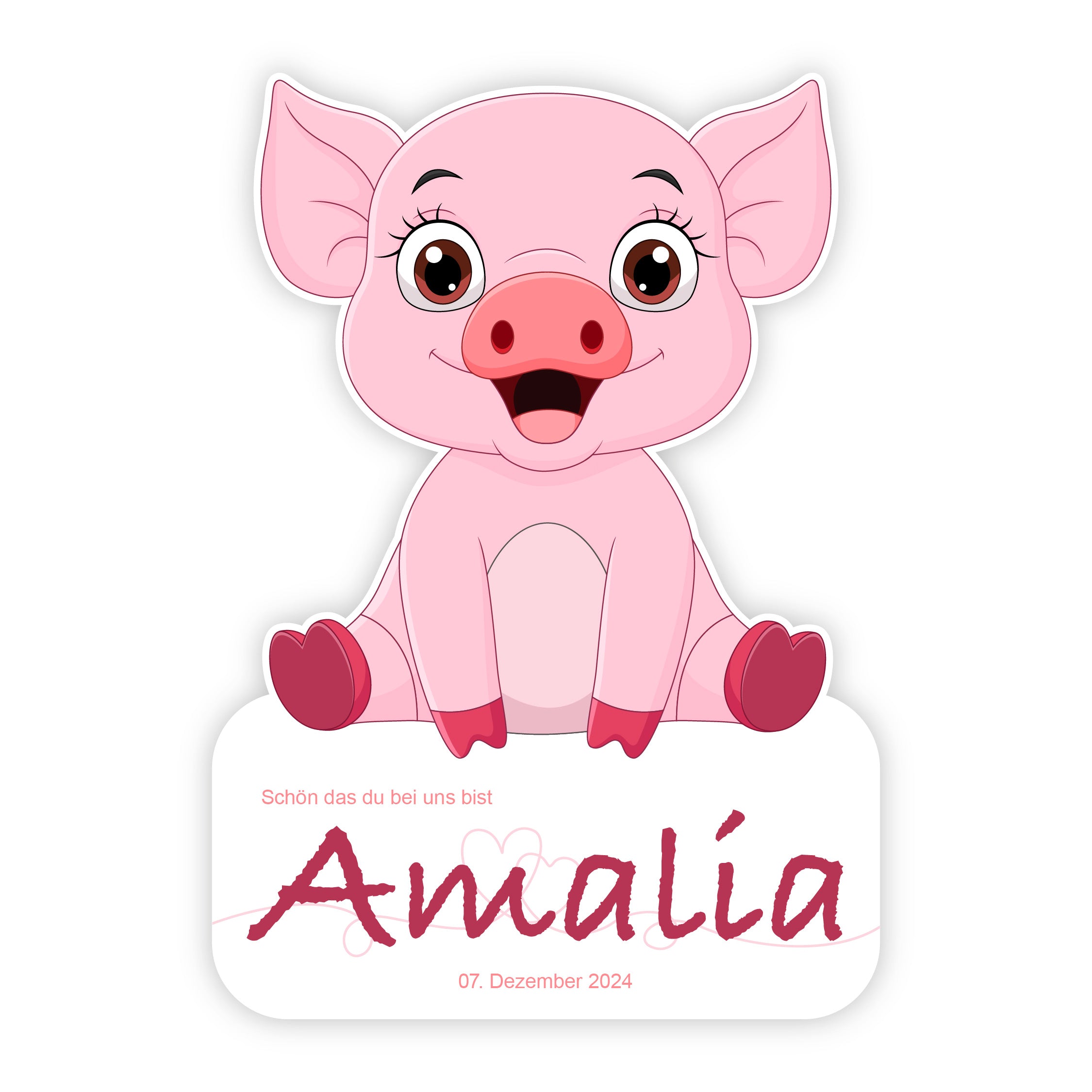 Geburtstafel Schwein